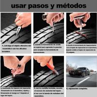 Various Kit Reparación de Neumáticos,Kit Repara Pinchazos Pequeño Herramienta de Reparación de Pinchazos para Neumaticos Juego de 37 Piezas para Motocicleta, Bicicletas,Coche Etc - details 1