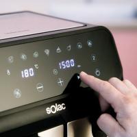 Solac - Freidora de Aire Léviter Double, Extra Grande, Capacidad 8 Litros, Cestillo Doble, 1700W, 10 Menús Predefinidos, Cocina Sana - details 3