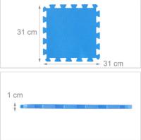 UNUSUAL-Suelo Protector Goma Eva, Alfombra Puzzle, Tatami Gimnasio, Set 4 Piezas, Azul,Alfombra Puzzle, Esterilla Fitness, Tatami Gimnasio, Protección Suelo blanco y agradable, Buen material para proteger el suelo - details 4