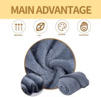 Manta de lana para perros, manta de lana suave, manta lavable para gatos, manta para perros, cubierta esponjosa para exteriores para mascotas, perros, gatos, cachorros, alfombrilla cálida suave, 120x100cm, 100x80cm, 80x80cm. Gris - details 3