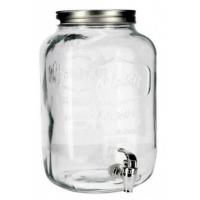 Maxia Market - Tarro dispensador con grifo y tapa Volga 4 o 8 Litros Cristal vidrio para agua o bebidas - details 0