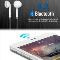 Auriculares bluetooth para móvil conexión inalámbrica con manos libres para música y llamadas, cascos para deporte con diseño ergonómico - details 1