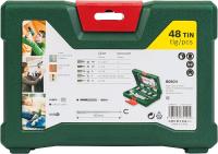 Bosch Maletín de 48 V-Line unidades para taladrar y atornillar (con barra imantada, para madera, piedra y metal, Accesorios herramientas de perforación y atornillado) - details 3