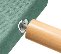 DHOME Cabecero de Polipiel o Tela AQUALINE Pro cabeceros Cabezal tapizado Cama Lujo (Verde Agua Tela) - details 9