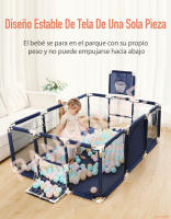 YAZOCO - Corralito para bebés y niños, parque infantil, Arena, piscina de bolas, valla de seguridad, juego de actividades - details 9