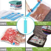 Aicasa Bolsa Vacío para Ropa , organizador de Almacenamiento al vacío , Bolsas de Aspinador trasparente , Ahorro Espacio para Guardar Ropas, Almohadas, Mantas, Edredones - details 4