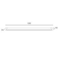 REGLETA LED SLIMLINE MOMENTS GSC EVOLUTION 90W 1200mm LUZ BLANCA 6000K-6500K 7600 LUMENES - details 3