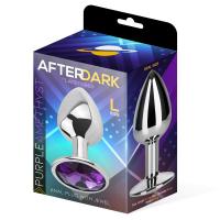PLUG ANAL CON JOYA PÚRPURA AMATISTA TALLA L ALUMINIO JUGUETES SEXUALES - details 1