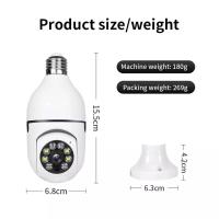 Cámara de vigilancia con bombilla 5G, visión nocturna a todo Color, seguimiento humano automático, Zoom, Monitor de seguridad interior, cámara Wifi - details 6