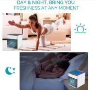 Mini aire acondicionado, humidificador, ventilador de refrigeración, luz de 7 colores, USB, portátil, 3 engranajes CON AGUA - details 3