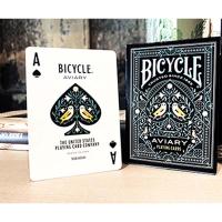 Fournier Bicycle USPCC Baraja poker Aviary Deja volar los pájaros Magia Magos Trucos Adultos Acabado especial Verde azul Espectáculo Cardistry Poquer Playa Piscina Camping Noche de fiesta Cartomagia Aprender Fácil Colección Coleccionable - details 5