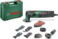 Bosch PMF 250 CES Set - Multiherramienta, 4 hojas de sierra, placa lijadora, cuchilla multiuso, juego de hojas lijadoras delta, sistema de aspiración, maletín (250 W) - details 0