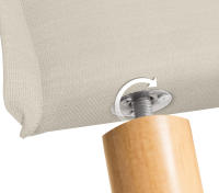 DHOME Cabecero de Lino Natural Liso con Ribete Cabezal Tapizado Cama Dormitorio Moderno Top Trending (Beige Lino) - details 8