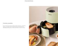 CREATE - Freidora de aire sin aceite 1,5L  900W  hasta 200º BPA Free - AIR FRYER - details 0