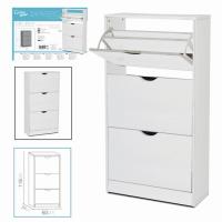 STARLEY-Mueble Zapatero de Madera 3 Niveles 60 x 24 x 118 cm para un Almacenamiento más Ordenado,Sala de Estar Pasillo Dormitorio - details 0