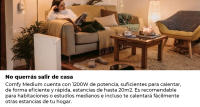 Mellerware - Emisor Térmico Bajo Consumo Comfy! 600-1200-2000W WIFI. Programable 3 Modos +Temp. Ajustable + Función Ventana Abierta. Temporizador. Radiador Eléctrico Potente 10m2. Google Home Alexa. Small - details 0