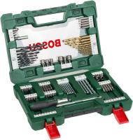 Bosch 91 uds. Set de brocas y puntas de atornillar de titanio V-Line (para madera, mampostería y metal, incluye destornillador de carraca y varilla magnética, para taladro y destornillador) - details 0