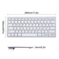 Teclado Bluetooth Español, Teclado Inalámbrico Portátil para iPhone de iOS, iPad, Samsung, Huawei, Android, Windows y Cualquier Dispositivo con Bluetooth, Teclado Bluetooth (Blanco) - details 3