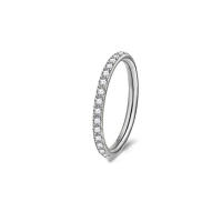 Anillo de aro g23 de titanio para el tabique, joyería para piercing para el cartílago de la oreja y el trago, 6-12 cz, 18/16g, 1 unidad - details 7