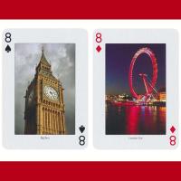 Piatnik Baraja de poker de 54 cartas London Poster Fotografía Cartel Monumento Londinense Viajar Londres Reino Unido Juego mesa Jugar Adultos Colección Coleccionable Poquer - details 3
