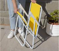 Silla de playa plegable con reposabrazos de acero Cayo ancho de exteriores - details 3