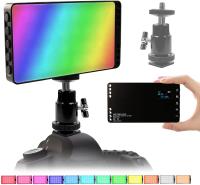 Lámpara de video LED RGB, luz de video regulable con batería de 4000 mAh, 2500 K - 8500 K, mini Luz de fotografía RGB, luz de cámara SLR digital, YouTube, fotografía de video - details 0