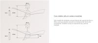 Create Ventilador de Techo DC Silencioso con Aspas de Madera Oscura y Luz Regulable- WIND CURVE - details 5