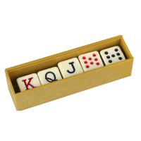 Fournier 5 dados poker Esquinas rectas 1.5x1.5x1.5 Con caja de plástico Casino Juego de mesa Jugar Yatzy Mentiroso Adultos Accesorio Magia Truco Playa Piscina Camping Joven Divertido Entretenimiento Poquer - details 1