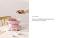 CREATE  - Máquina de algodón de azúcar, rápida, fácil, acero, aluminio, teflón - COTTON CANDY MAKER - details 1