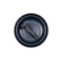Bergner Click&Cook Black Edition | Juego de Sartenes Antiadherentes de Aluminio Prensado para Todo Tipo de Cocinas y Horno - details 0