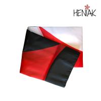 Bandera templaria grande 150 cm x 90 cm Heniak Store tela tipo poliester caballeros templareos medieval estandarte historico cruz roja fondo negro y rojo decoracion ondeante - details 2