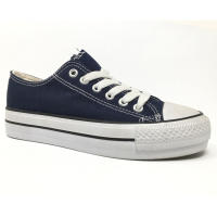 Zapatilla Mujer, Lona, Blancas, Tejano Azul, Rojos, Suela Doble, Cierre Cordones, Deportivas Primavera Verano Casual - details 6