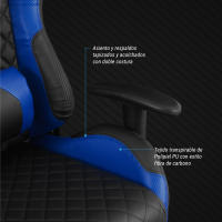 Silla Gaming DeepCommand II con Cojín Lumbar y Cervical, Ruedas de Silicona, Tejido PU Transpirable, Reposabrazos Ajustables DeepGaming - details 1