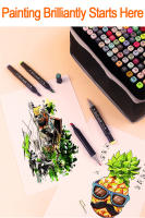 Art Markers Rotulador permanente de graffiti con doble punta, Juegoderotuladoresdedoblepuntaparaestudiantes,Setde36/60/80/120colores,marcadoresdeanimaciónparamarcapáginas,dibujo,pintura,suministrosdearteescolar, pintar, subrayar - details 6