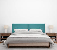 DHOME Cabecero de Polipiel o Tela AQUALINE Pro cabeceros Cabezal tapizado Cama Lujo (Turquesa Tela) - details 11