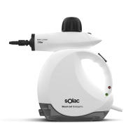 Solac - Limpiador a Vapor de Mano 1200W. Vaporeta a 3 Bares de presión capacidad 175ml con deposito gel hidroalcohólico. Multiusos Tapicería de Coche, Hogar, Cocinas, Alfombras, Cristales, Sofá - details 0