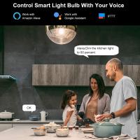 [Paquete de 2] bombilla LED de inteligencia Artificial, Compatible con Alexa, asistente de Google y tuya, WIFI, 9W E27, RGB16 millones de luces de colores y blanco 2700K, modo de iluminación regulable, hub no necesario - details 5