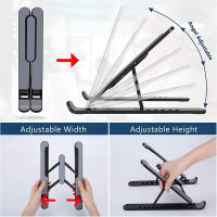 Soporte para Portátil Ajustable, Plegable Soporte de Mesa para Ordenador, Libro, Tablet Notebook, Elevador de Escritorio de Plástico ABS,Laptop Stand Compatible con MacBook Air Pro, ASUS HP Surface Lenovo 5-15,6" - details 5