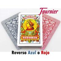 Fournier Pack 2 barajas españolas de 40 cartas Total 80 cartas Modelo número 12 Reverso rojo y azul En celofán Sin caja Resistencia y durabilidad Buena calidad Deslizamiento perfecto Ideal para jugar al mus tute brisca o solitarios - details 2