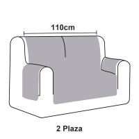 NQT Funda Cubre Sofa - Protector Sofá Reversible Bicolor con Bolsillos Laterales, Diseño Antideslizante, Antimanchas, Lavable a Máquina para Sofa de 1 2  3 4 L Plaza Azul Rojo Granate Gris Oscuro - details 4