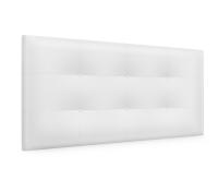 DHOME Cabecero Capitone Tapizado Polipiel o Tela Acualine con 8cm de Grosor Cabezales de Cama Acolchado Capitoné Cabeceros de Cama (Blanco Polipiel) - details 0