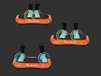 Bonplus BP | Plataforma Vibratoria | Vibratrainer | Mando a Distancia | Plataforma de Vibración | Fitness | para Adelgazar | Tonificador de músculo | 5 programas | 99 Niveles de Intensidad | con Bandas de Tensión - details 7