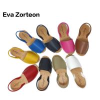 Menorquinas DE Piel Mujer Sandalias. Hecha en España. Sandalias de verano para mujer, zapatos planos informales para mujer . - details 0