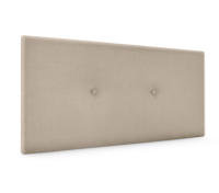 DHOME Cabecero de Polipiel o Tela Acualine Liso con Botones Tapizado Colores Cabezal Lujo Cama Dormitorio Moderno Acolchado (Beige Tela) - details 0