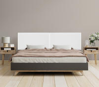 DHOME Cabecero de Lino Natural Liso Cabezal Tapizado Cama Dormitorio Moderno Top Trending (Blanco Lino) - details 10