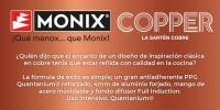 Monix Copper - Sartenes induccion antiadherente de aluminio forjado cobre 20, 24, 26 y 28 cm. Utensilios de cocina para hornillo - details 1