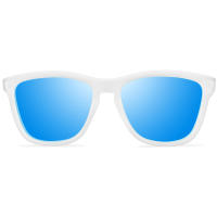 VOOGLERS - POLARIZED UNIQUE Monaco Turquoise Gafas Para Hombre y Mujer Unisex, Sol, Polarizadas, Cristales Lentes de Espejo Azules, UV400 , Moda / Verano, Montura Azul / Transparente Mate - details 2
