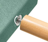 DHOME Cabecero Capitone Tapizado Polipiel o Tela Acualine con 8cm de Grosor Cabezales de Cama Acolchado Capitoné Cabeceros de Cama (Verde Agua Tela) - details 9