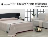 Colcha Multiusos de Plaid "Saler" para Decorar el Hogar - Marca Purpura Home - details 0