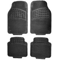 Alfombras de goma para coche Negro, Alfombra Recortable, Juegos Alfombrillas de Goma de 4 piezas para Coche. Universal, resistente al uso y antideslizante. Se puede cortar a medida. 2 Delanteras y 2 traseras. - details 7